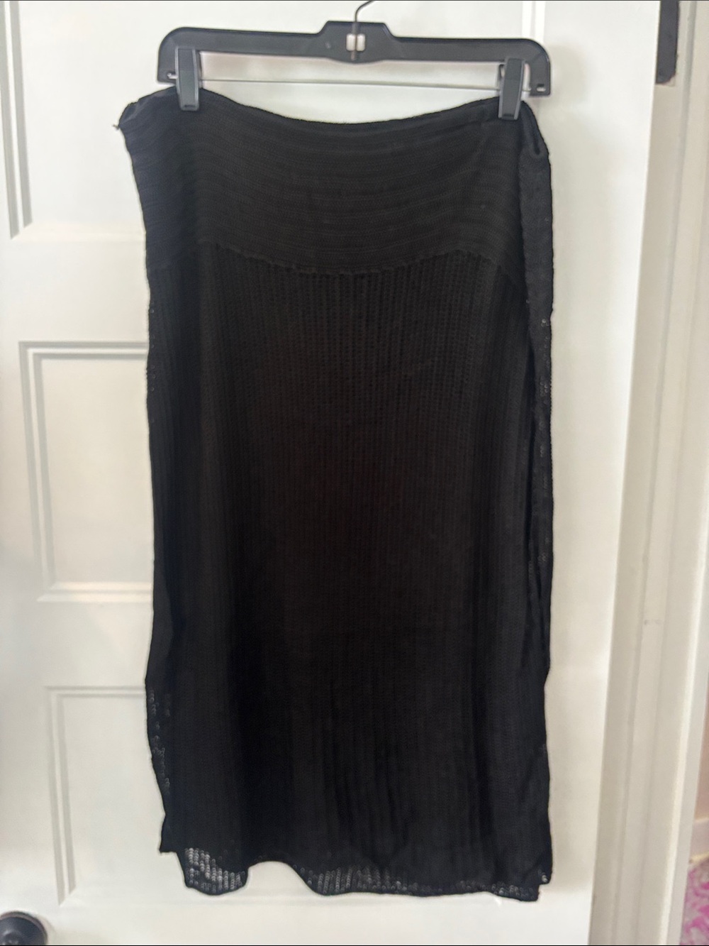 Alfani Black Knit Midi Skirt